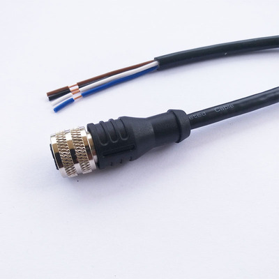 M12连接器5芯带屏蔽